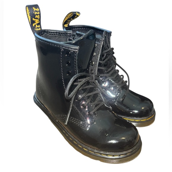 Dr. Martens 1460 Patent Leather Combat Boots - Picture 2 of 8